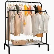 Perchero Doble de Metal Exhibidor